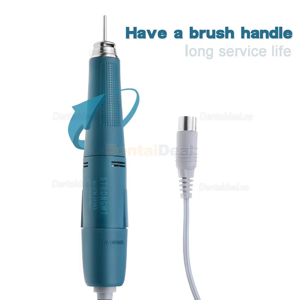 STRONGWT 103FN Double-lock Brush Micro Motor Handpiece 45K RPM for Dental Micromotor